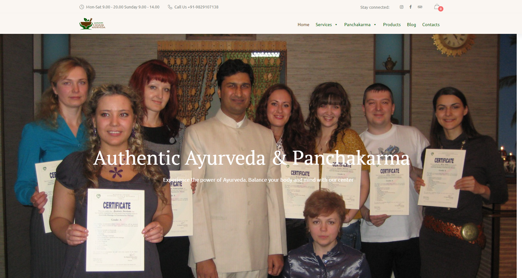 Charak Ayurveda Website